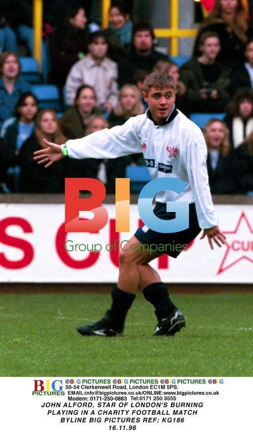 John Alford in Charity Football Match