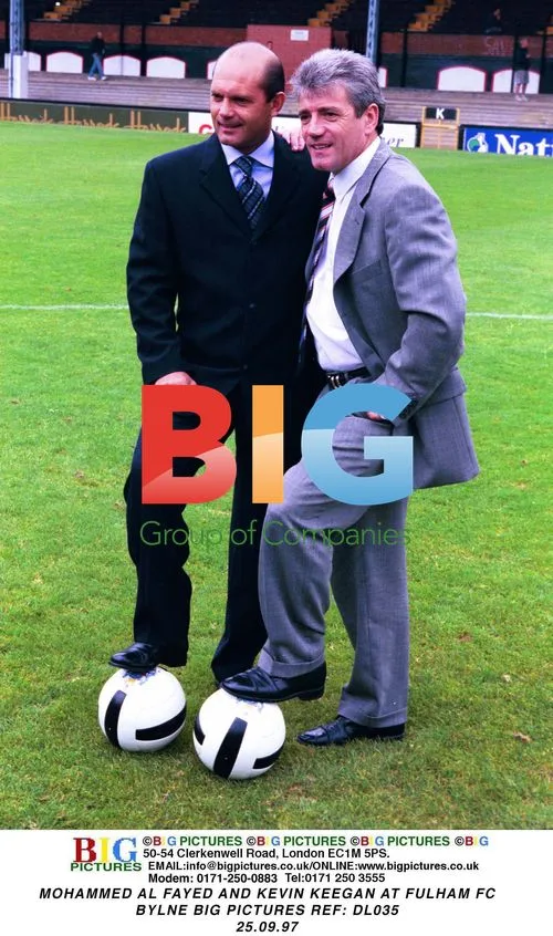 Mohammed Al Fayed and Kevin Keegan at Fulham FC