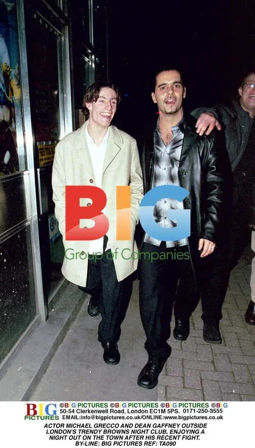 Michael Grecco and Dean Gaffney Outside London Club