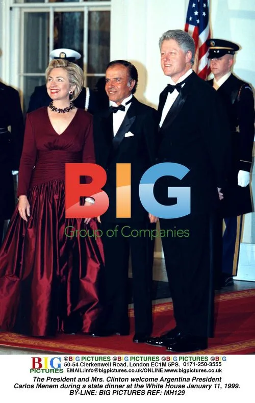 Clinton Hosts Argentina's Menem for White House Dinner