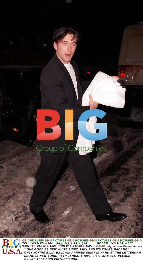 Billy Baldwin Arrives at Letterman Show