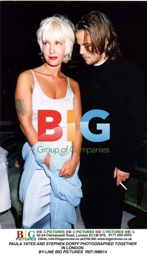PAULA YATES AND STEPHEN DORFF IN LONDON