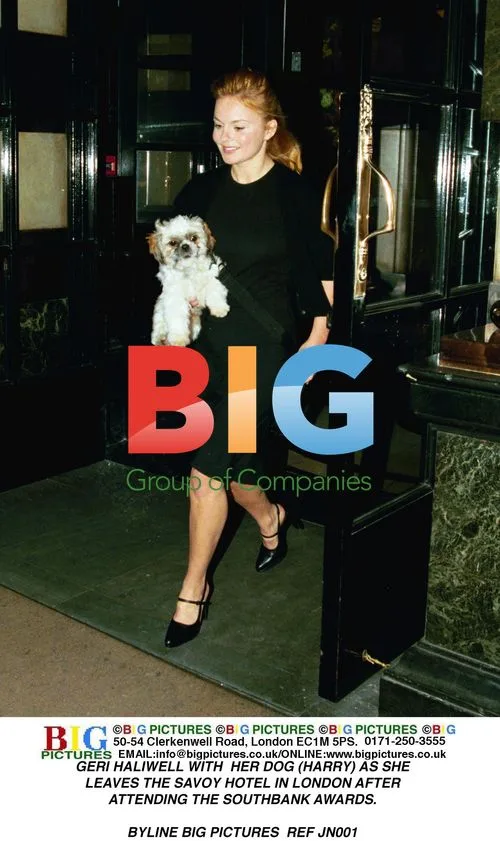 Geri Haliwell leaves Savoy Hotel in London