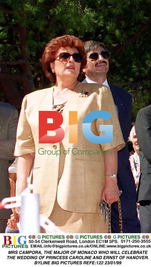 Monaco Mayor Mrs Campora at Royal Wedding
