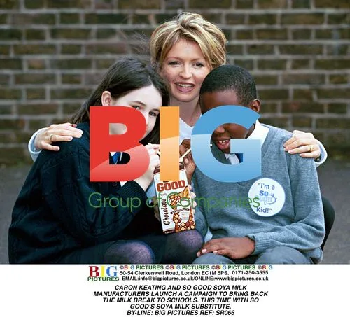 Caron Keating launches soya milk campaign