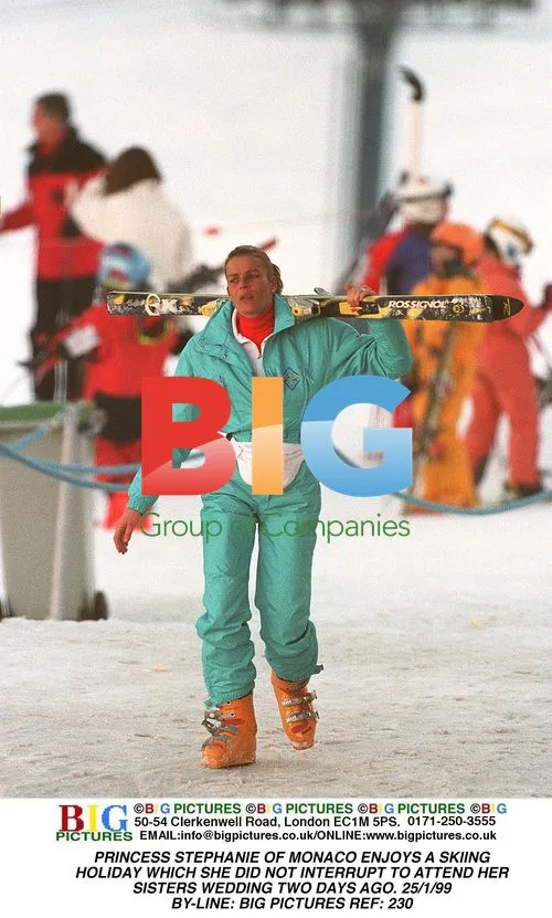 Princess Stephanie Skis in Monaco