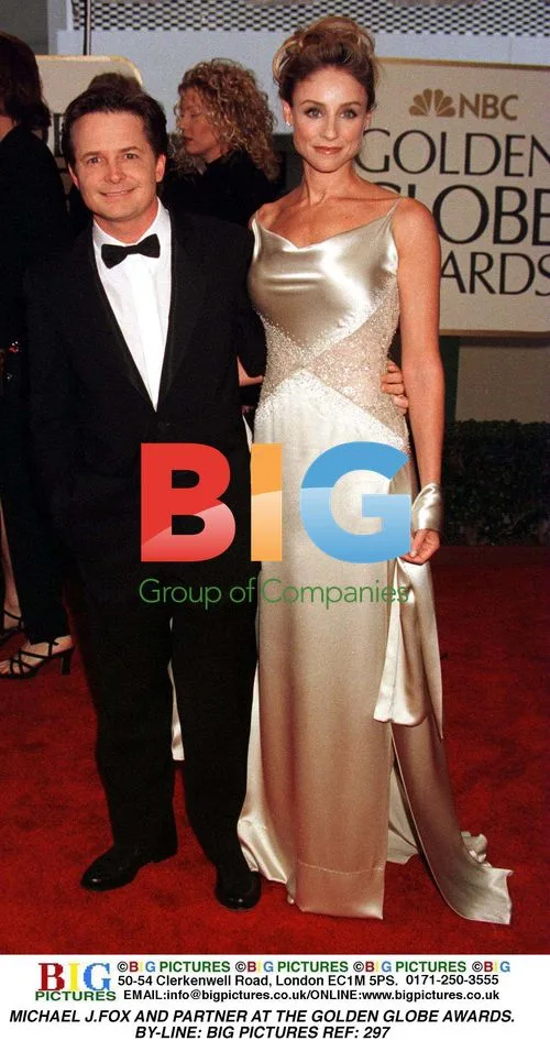 Michael J.Fox and partner at Golden Globes