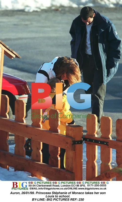 Prinxcess Stphanie takes son Louis to school