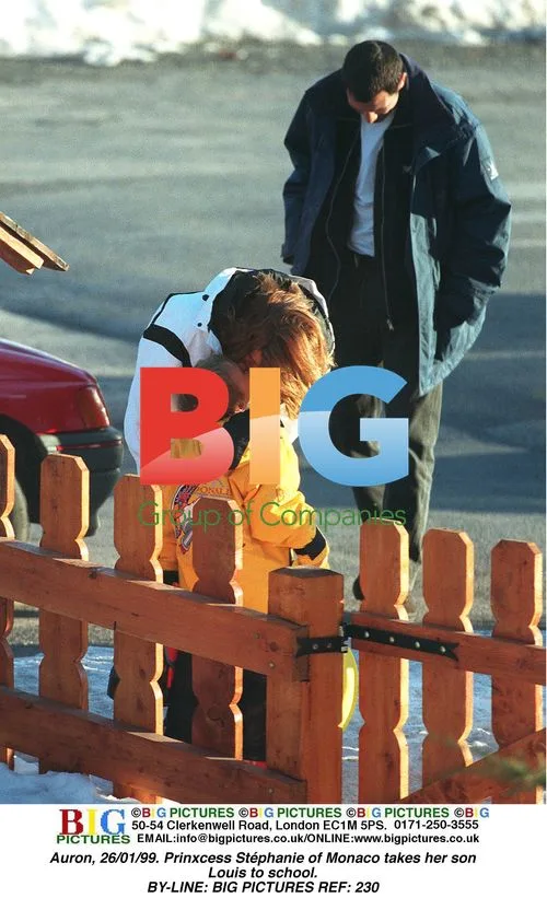 Prinxcess Stphanie takes son Louis to school