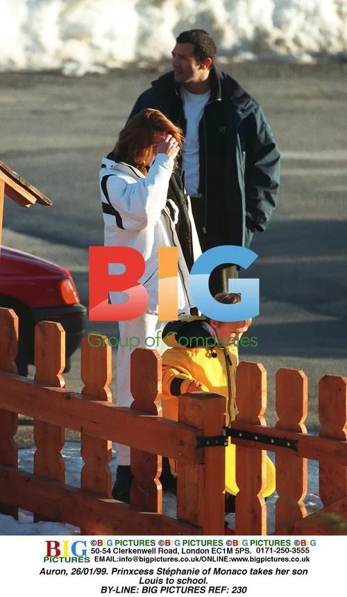 Prinxcess Stphanie takes son Louis to school