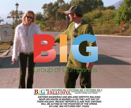 Antonio Banderas and Melanie Griffith in Marbella