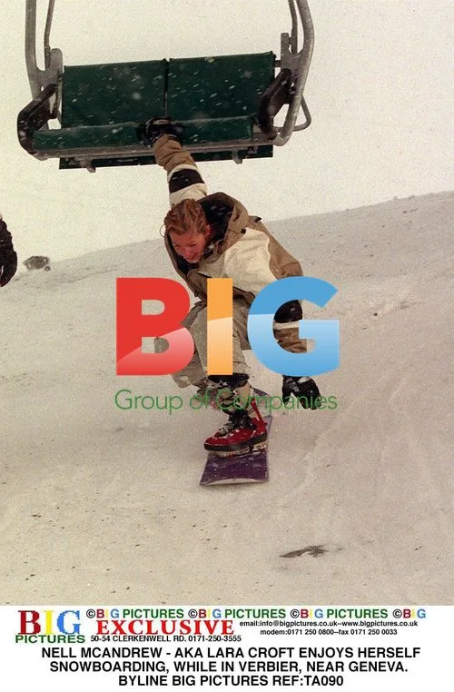 Nell McAndrew Snowboarding in Verbier