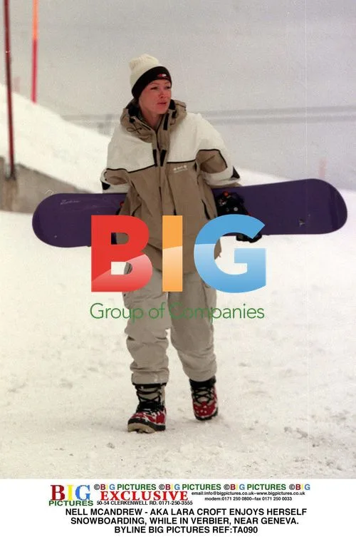 Nell McAndrew Snowboarding in Verbier