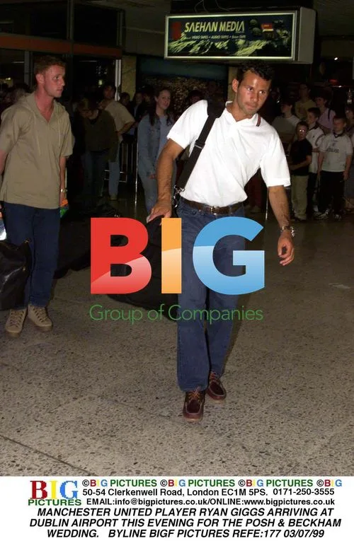 Ryan Giggs Arrives for Beckham Wedding