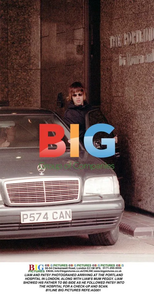 Liam Gallagher and Patsy Kensit at Portland Hospital