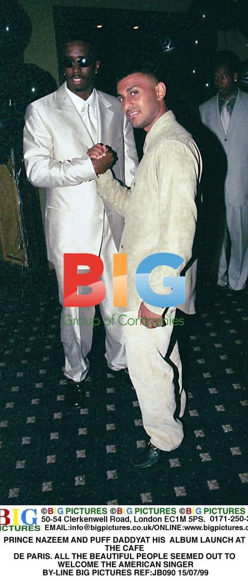 Prince Nazeem and Puff Daddy at album launch