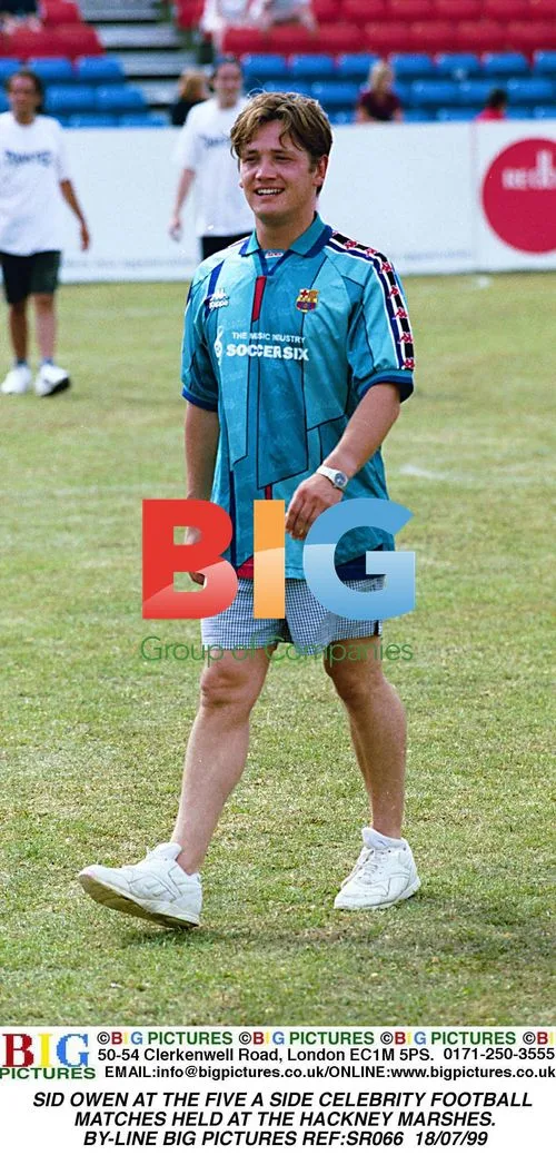 SID OWEN AT CELEBRITY FOOTBALL MATCHES