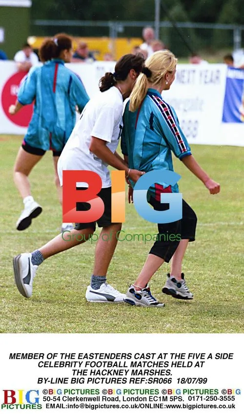 Tamzin Outwaite at Five-A-Side Celebrity Match