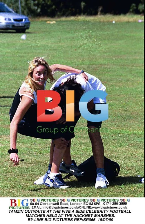 Tamzin Outwaite at Celebrity Football Match