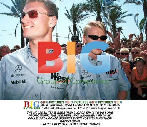 Mika Hakkinen and David Coulthard in Mallorca