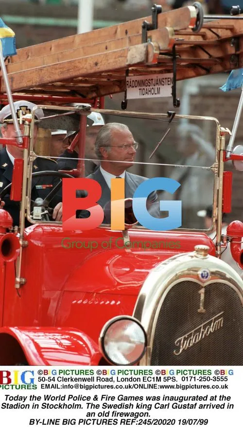 King Carl Gustaf at World Police & Fire Games inauguration