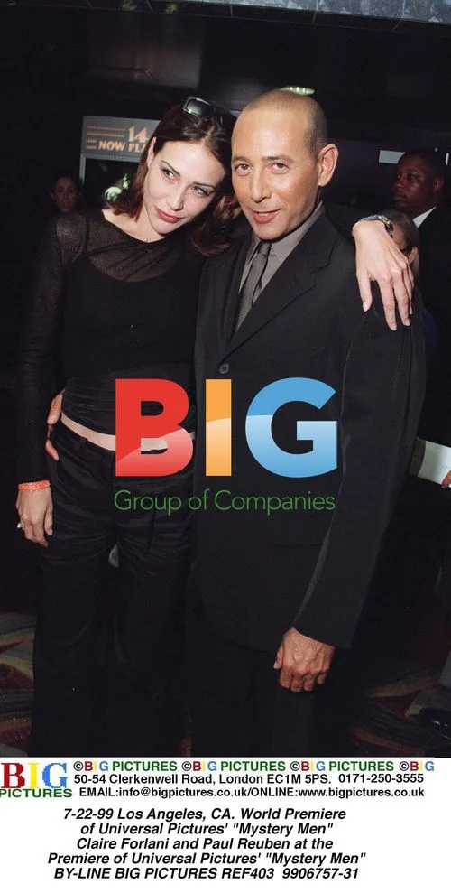 Claire Forlani and Paul Reuben at "Mystery Men" Premiere