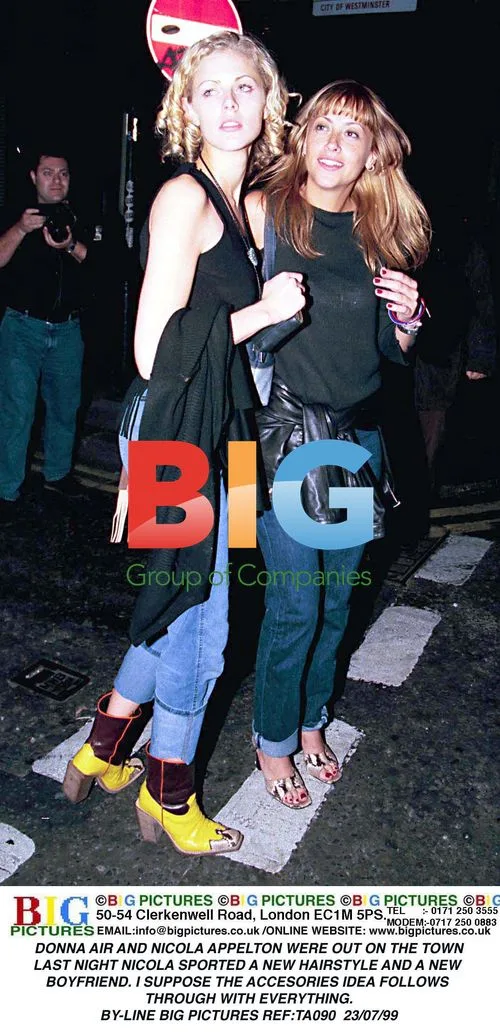 Donna Air and Nicola Appleton Out and About