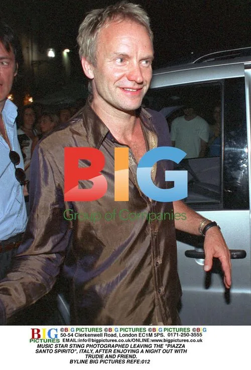 Sting Photographed Leaving Piazza in Italy