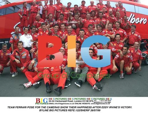 Ferrari Celebration After Irvine's Victory