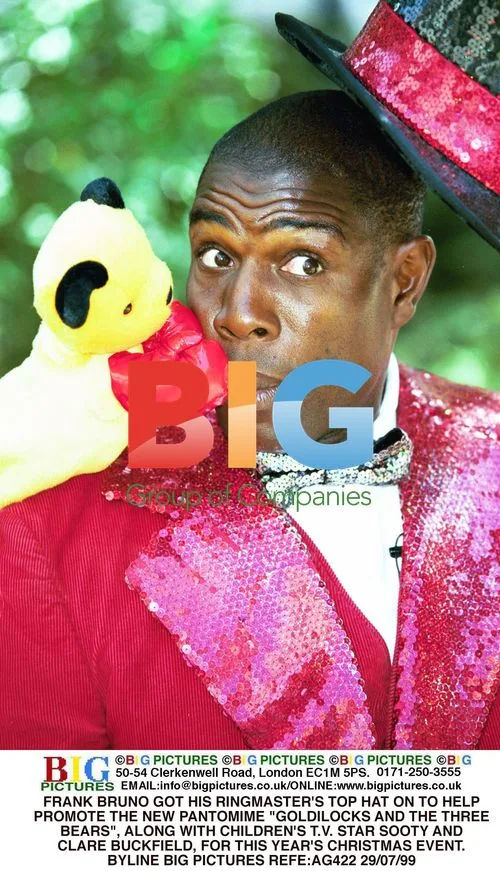Frank Bruno, Sooty, and Clare Buckfield Promote Pantomime