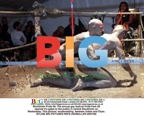 Mud wrestling at Gay Pride '99