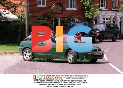 Grant Bovey spotted driving Anthea Turner's car