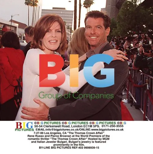 Russo and Brosnan at Thomas Crown Affair Premiere
