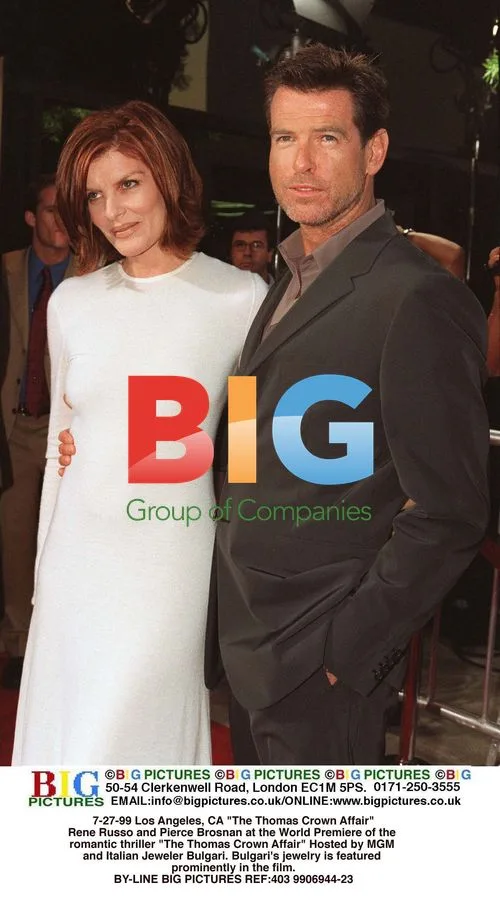 Rene Russo and Pierce Brosnan at "The Thomas Crown Affair" Premiere