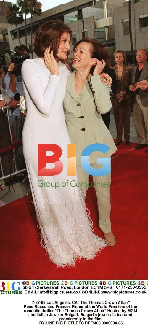 Rene Russo and Frances Fisher at "The Thomas Crown Affair" Premiere