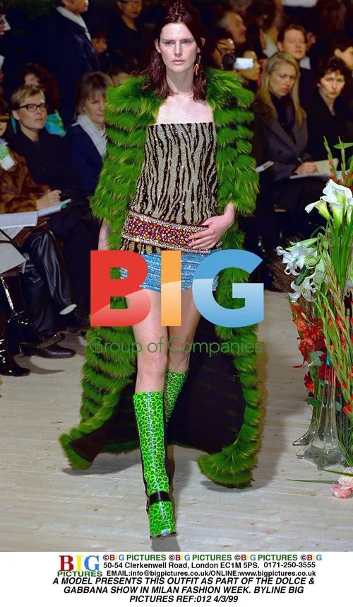 MODEL IN DOLCE & GABBANA SHOW, MILAN