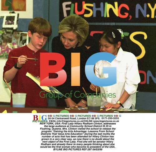 Hillary Clinton Visits Flushing School