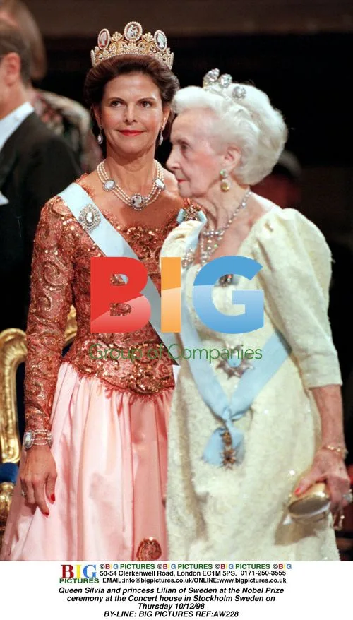 Queen Silvia and Princess Lilian at Nobel Ceremony