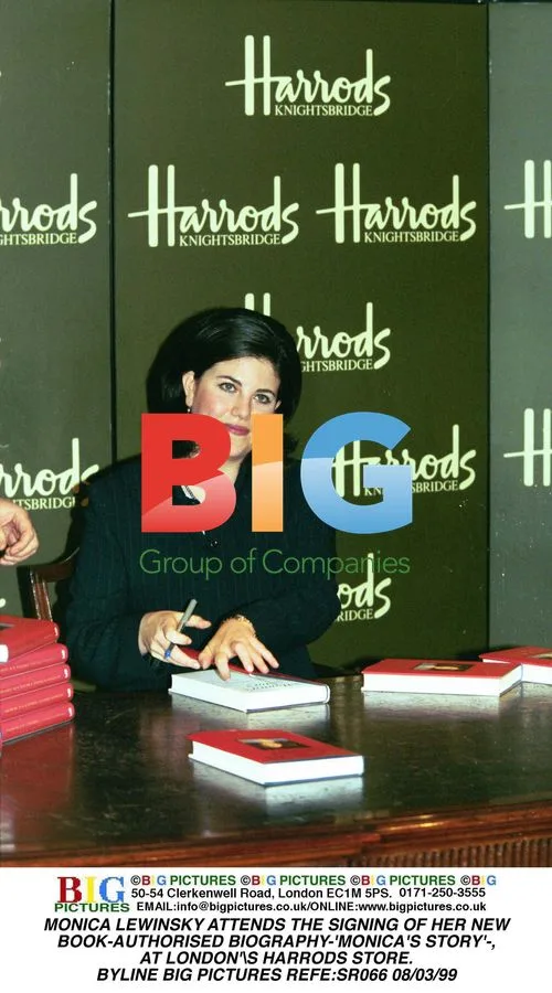 Monica Lewinsky book signing at Harrods