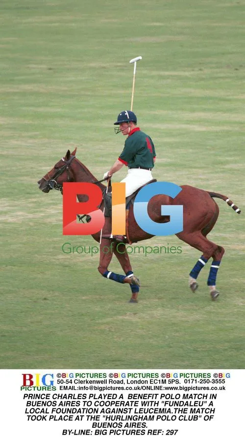 Prince Charles Plays Polo in Buenos Aires