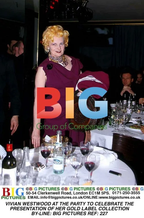 Vivian Westwood at Gold Label Collection Party