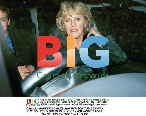 Camilla Parker-Bowles and son Tom leave London restaurant