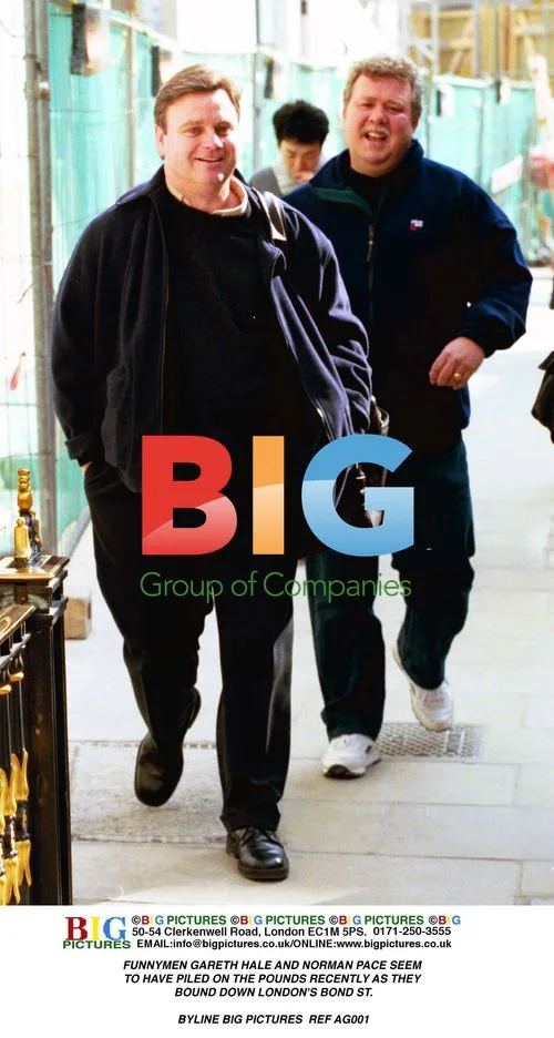 Comedians Hale and Pace on London's Bond St