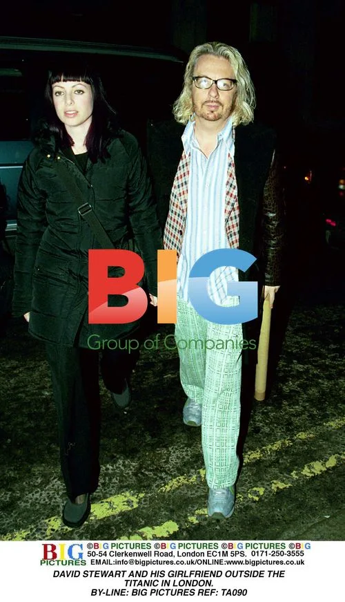 DAVID STEWART AND GF OUTSIDE TITANIC