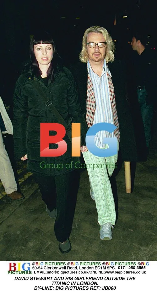David Stewart and girlfriend outside Titanic