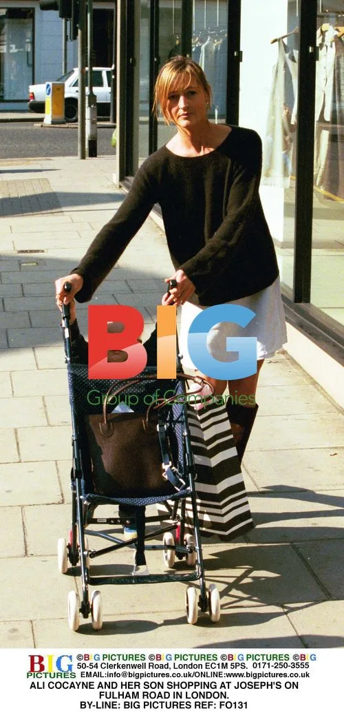 Ali Cocayne Shopping with Son in London