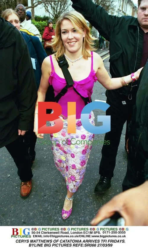 Cerys Matthews of Catatonia Arrives TFI Fridays