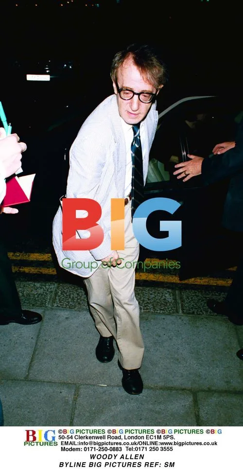 Woody Allen Exits Car