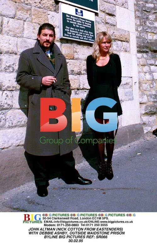 John Altman and Debbie Ashby outside Maidstone Prison