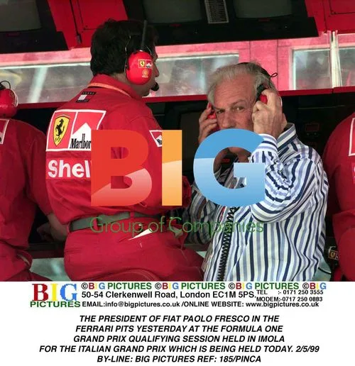 Fiat President Paolo Fresco at Italian Formula One GP
